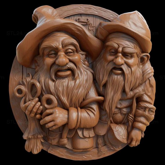 Games (Dwarfs 2, GAMES_2030) 3D models for cnc